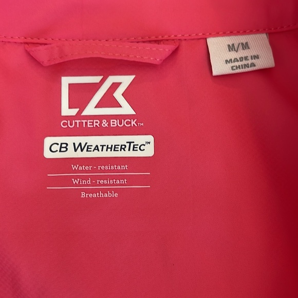 Cutter & Buck Women's Cb Weathertec L/s Jackie 3/4 Zip Pullover Rain Windbreaker - Picture 4 of 10